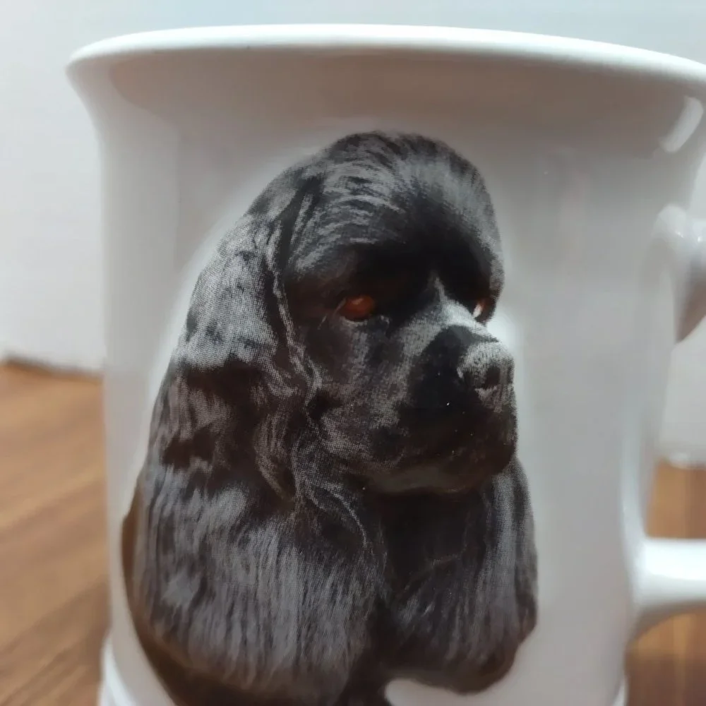 XPRES x Barbara Augello Best Friend Orignal Cocker Spaniel 2D dog white‎ mug 4